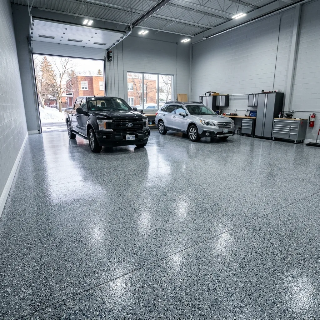 Retail Showroom Epoxy Flooring in Ottawa & the National Capital Region