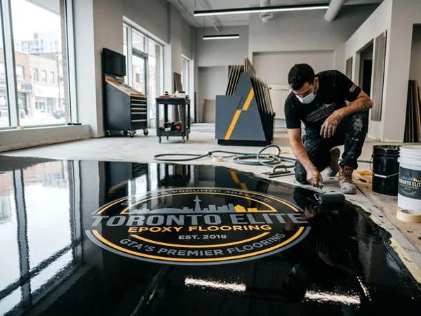 Retail Showroom Epoxy Flooring in Ottawa, ON project 1